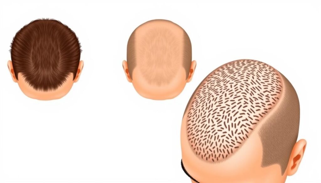 crown balding stages